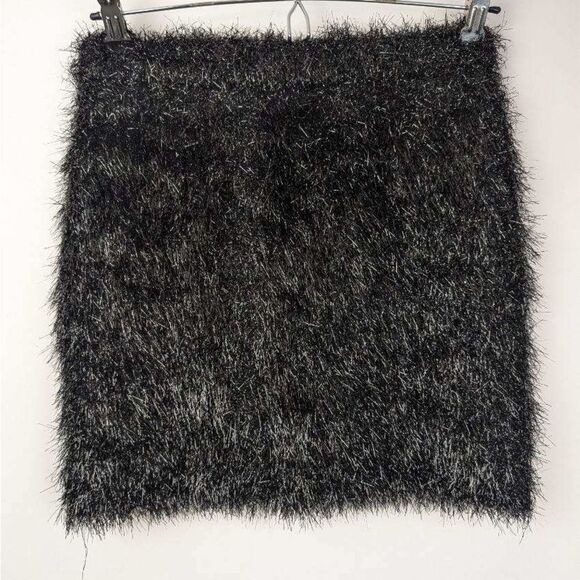 Forever21 black tinsel mini skirt - size S - Picture 1 of 6